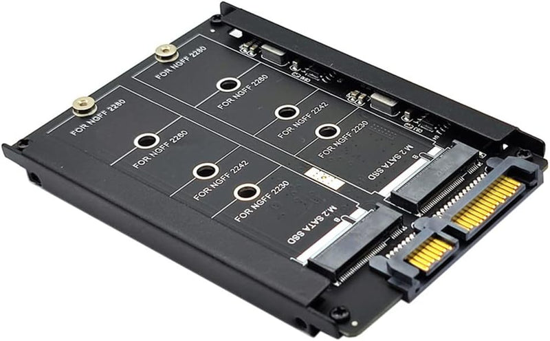 Xiwai Dual NGFF B+M Key M.2 SSD-Karte JOBD Raid0 Span Bridge zu 2,5-Zoll-SATA-Combo-HDD-Festplatteng
