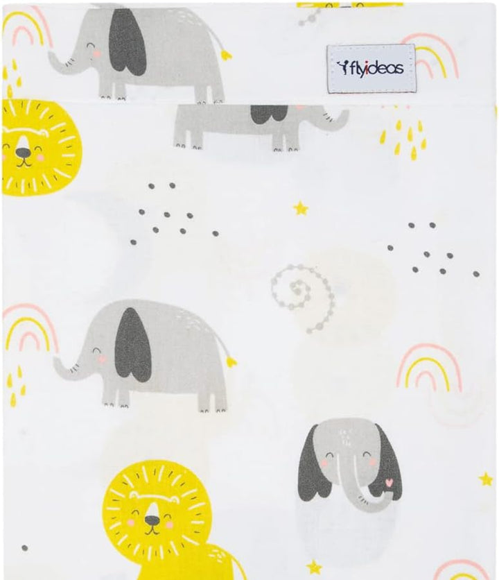 FlyIdeas Next 2 me Spannbettlaken Beistellbett Baby 83x50 cm, 3 STK. Komplett-Set Bettlaken für Baby