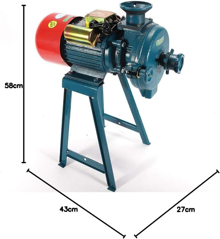 Elektrische Getreidemühle 2200W Schrotmühle Kornmühle Schleifmaschine, 1400RPM, Trocken Kornmühle mi