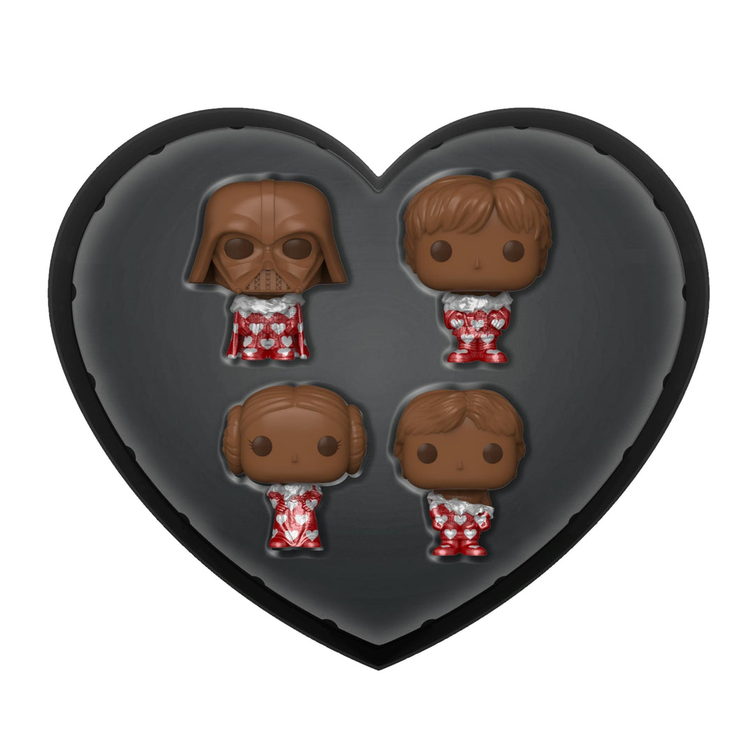 Funko Pocket POP! Star Wars Valentines Box 4 Packung - Darth Vader - (Choc) - Schlüsselanhänger - Vi