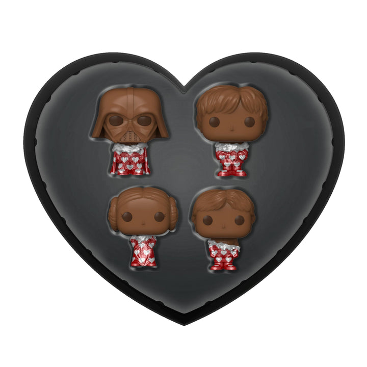 Funko Pocket POP! Star Wars Valentines Box 4 Packung - Darth Vader - (Choc) - Schlüsselanhänger - Vi