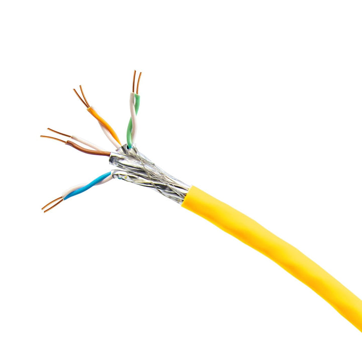 Premium X 100m CAT 7A Netzwerkkabel Simplex LAN-Kabel Ethernet Datenkabel S/FTP PiMF PoE Cca Cat7A I
