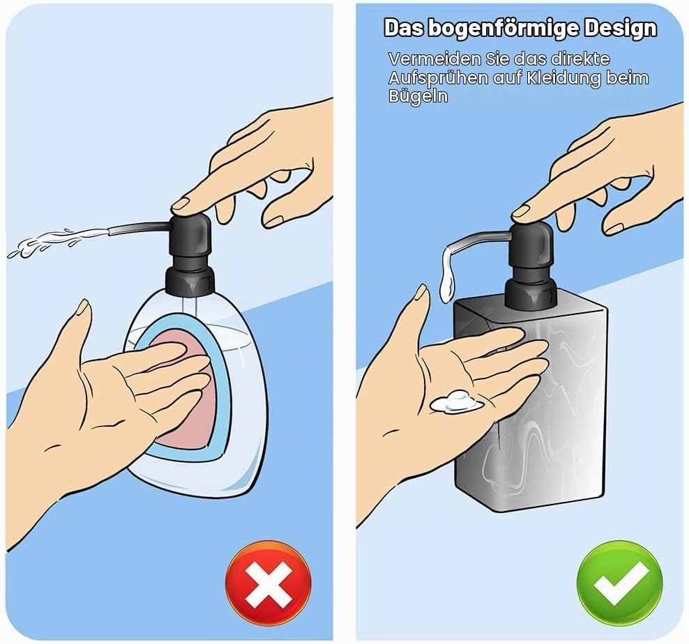 Suanti Seifenspender 2 Pack, 15 Oz Seifenspender mit gebürstetem Nickel Pumpe. Nachfüllbarer Handsei