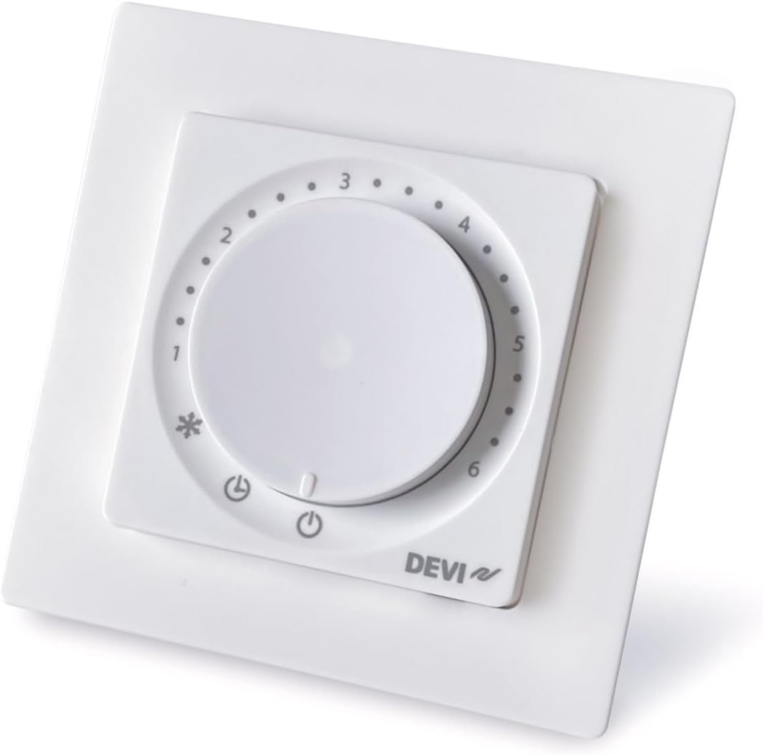 DEVIreg Room 140F1161 Bluetooth Thermostat Raumregler mit EXT. 15kOhm Sensor für elektrische Fussbod