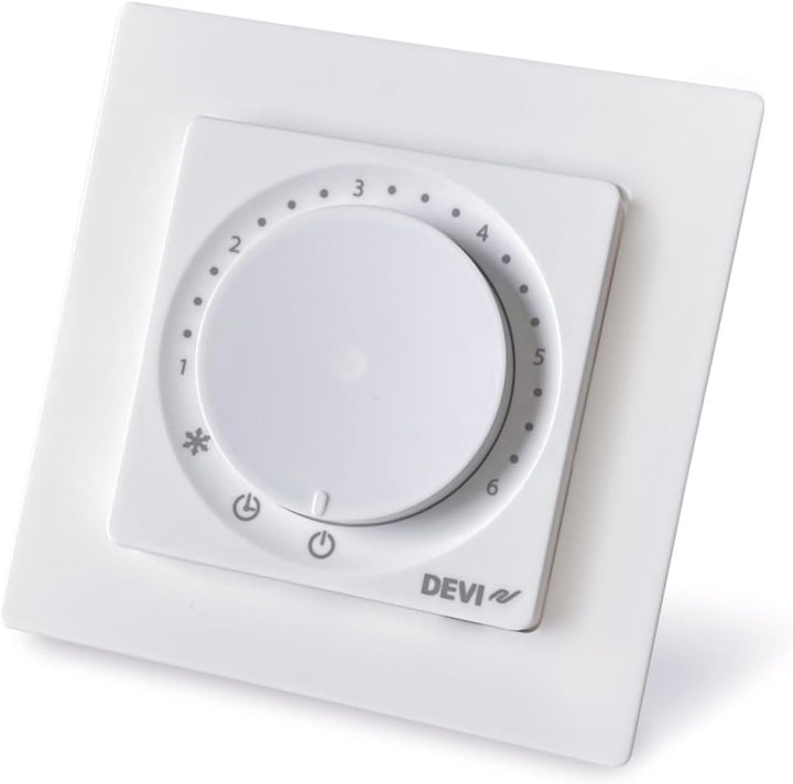 DEVIreg Room 140F1161 Bluetooth Thermostat Raumregler mit EXT. 15kOhm Sensor für elektrische Fussbod