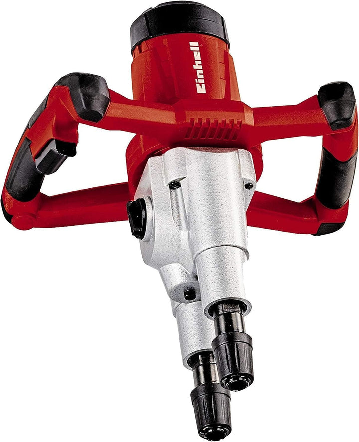 Einhell Farb-Mörtelrührer TE-MX 1600-2 CE Twin (1600 W, 2-Gang-Getriebe, gegenläufige Rührer, robust