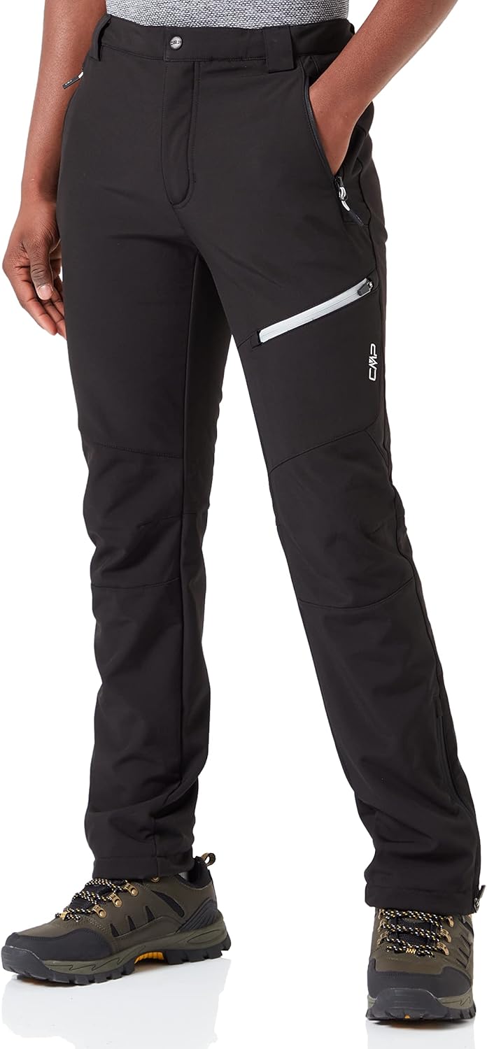 CMP Herren Termisk Softshell-bukser Hose, Schwarz
