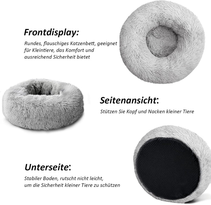 CALIYO Katzenbett Flauschig, Hundebett Kleine Hunde, Katzenkissen Hundekissen Waschbar, Trocknergeei