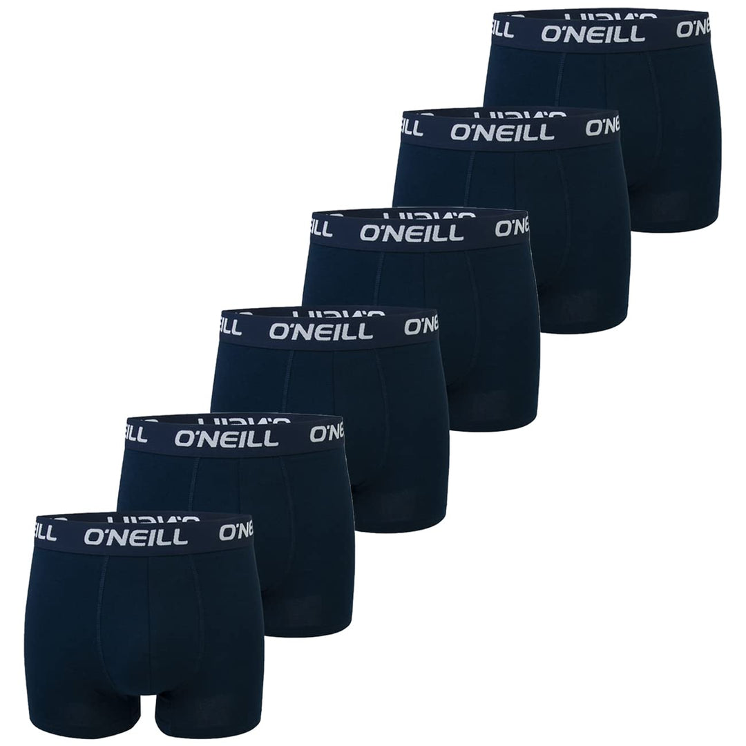 O'Neill Herren Boxershort Uni Sport Boxer S M L XL XXL 95% Baumwolle Unterhose 6er Pack S Blau, S Bl