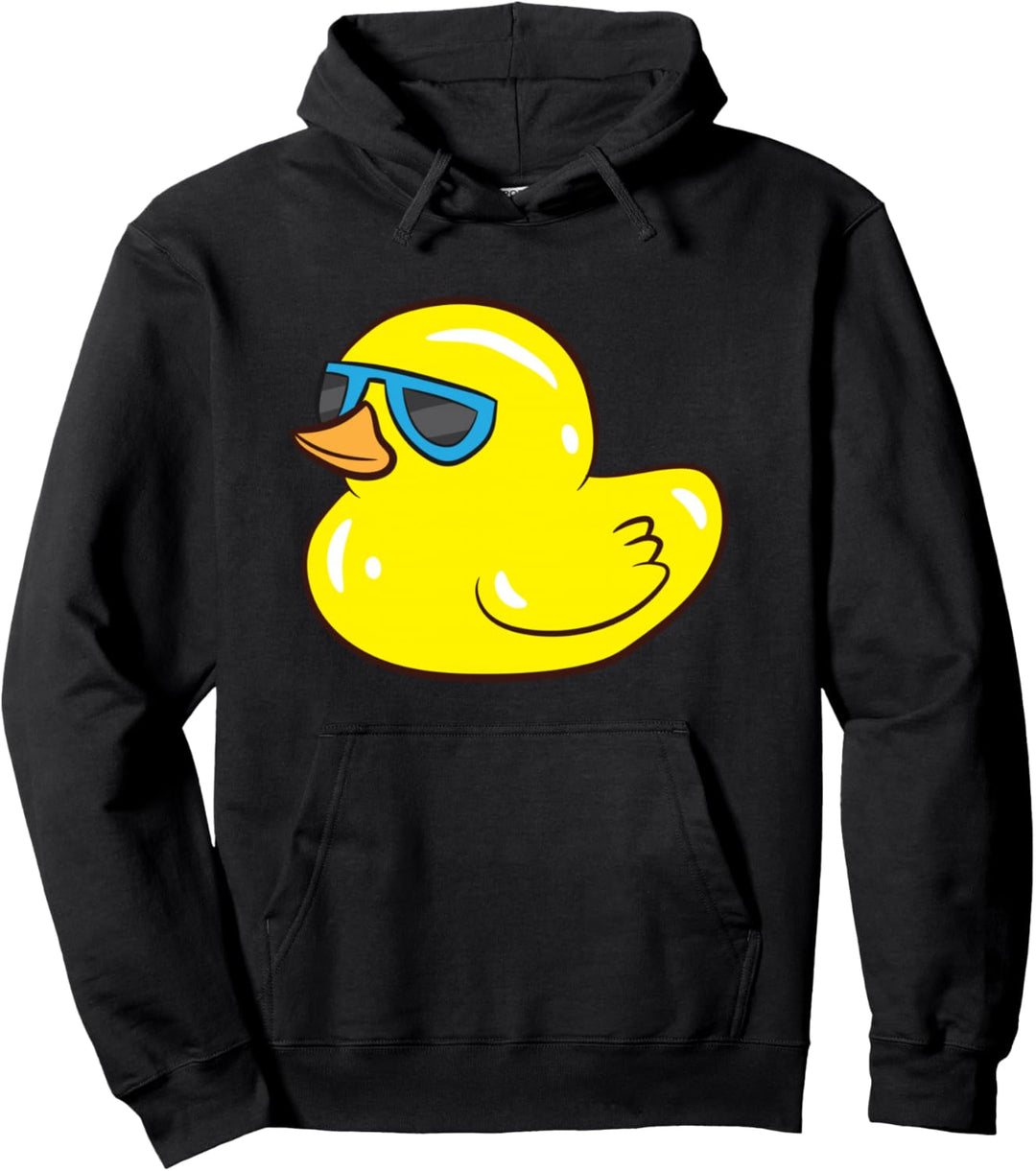 Ente mit Sonnenbrille Gummi Ente Pullover Hoodie