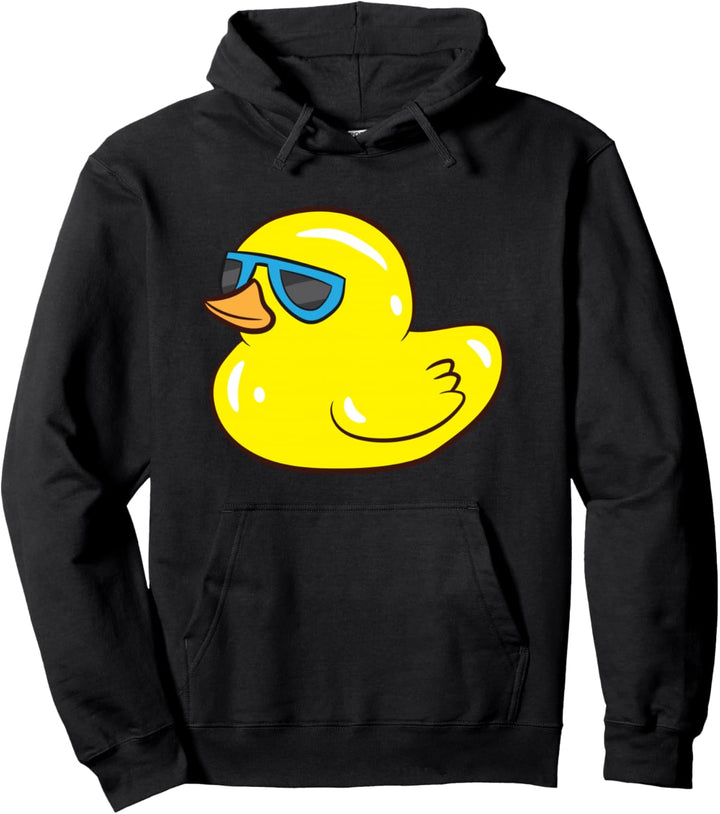 Ente mit Sonnenbrille Gummi Ente Pullover Hoodie