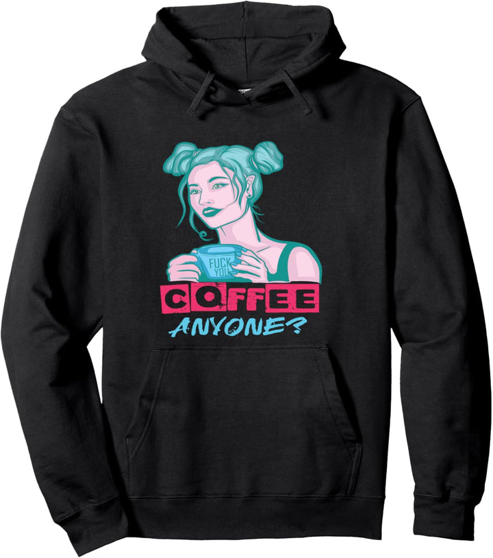 Kaffee Pastell Goth Japanische Anime Kawaii Menhera Pullover Hoodie