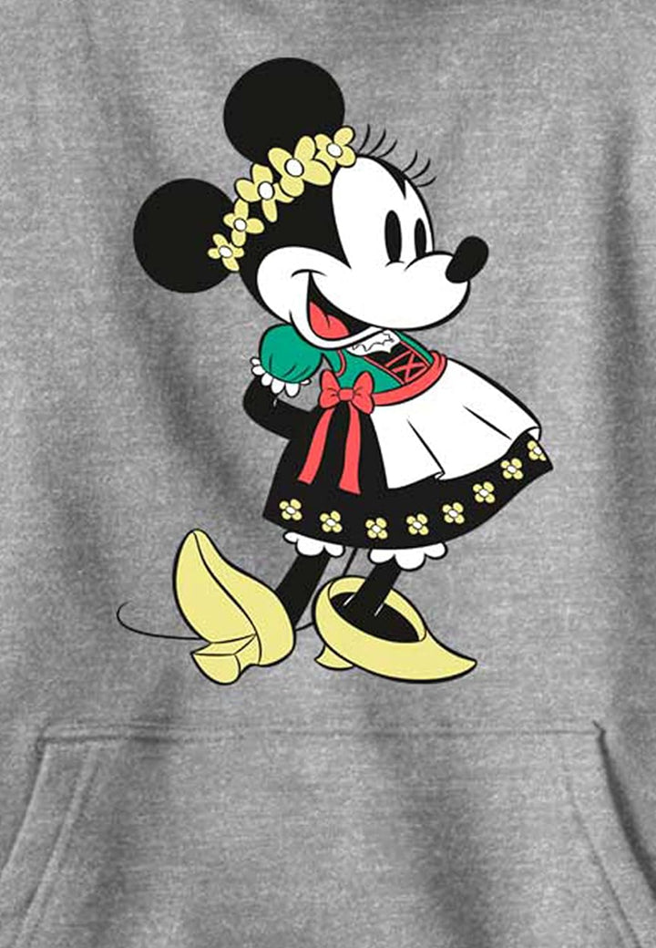Disney Characters Dirndl Basics Boy's Hooded Pullover Fleece, Athletic Heather, Small