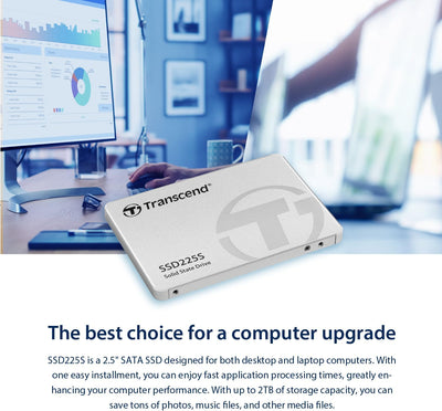 Transcend SSD225S 2.5" 1000 GB Serial ATA III 3D NAND, TS1TSSD225S