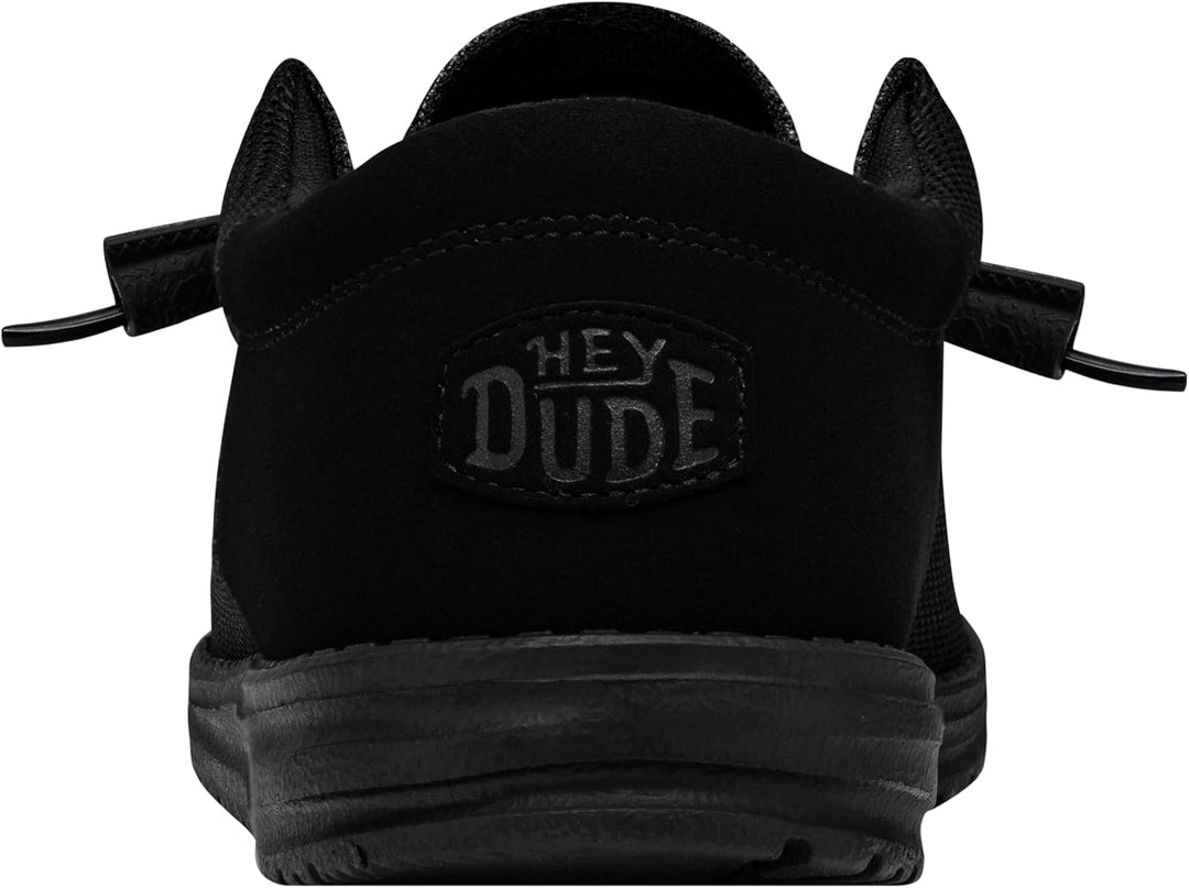 HEYDUDE - Wally Sox Stitch Herren - Slip on Schuhe - Herren Loafers, Black White 40 EU Shade, 40 EU