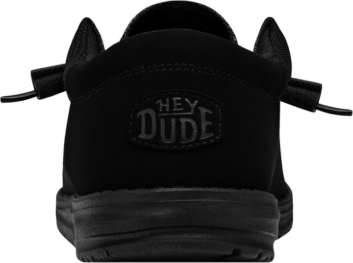 HEYDUDE - Wally Sox Stitch Herren - Slip on Schuhe - Herren Loafers, Black White 40 EU Shade, 40 EU