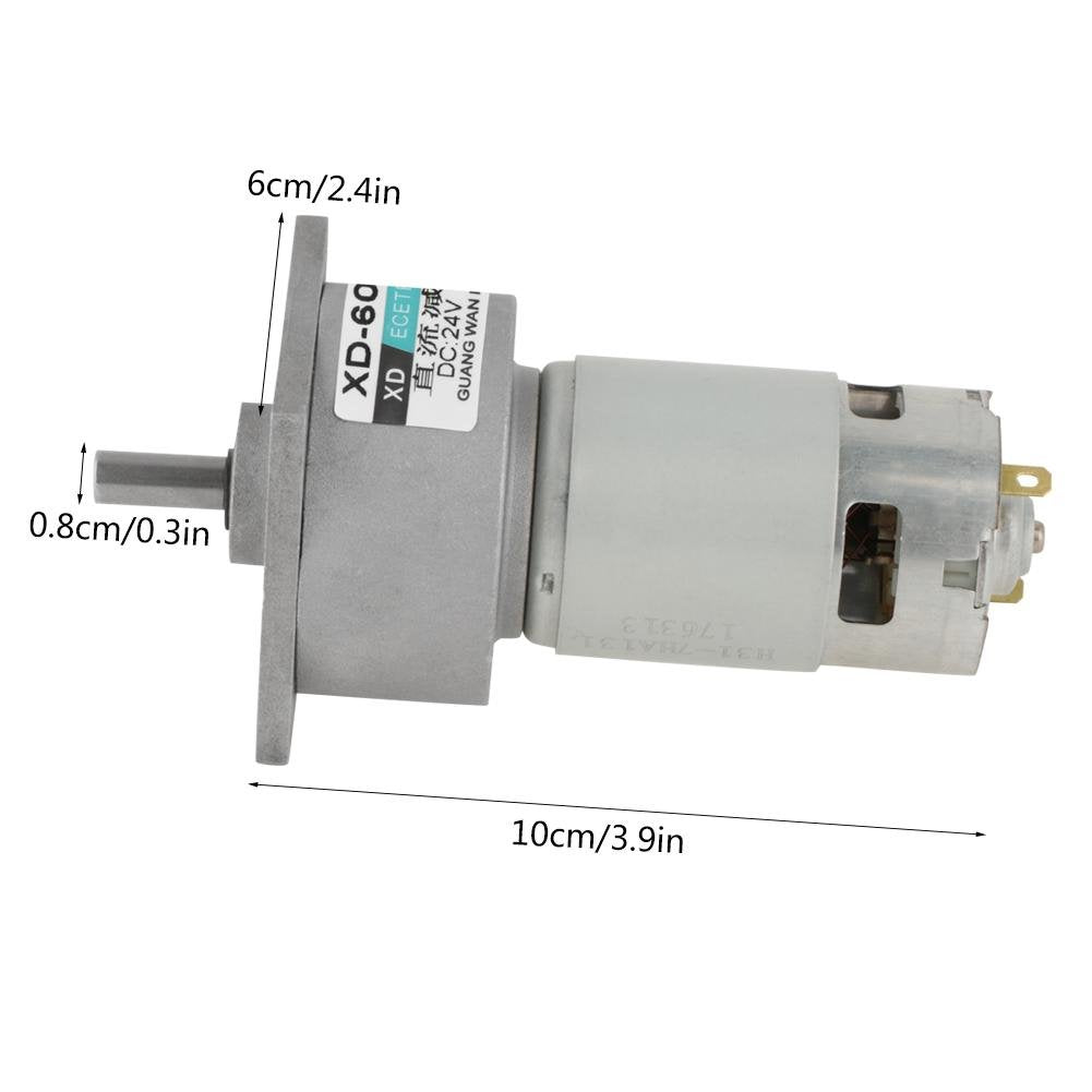 DC12V / 24V 35W Mini-DC-Getriebemotor Metall Geschwindigkeit einstellbar grossen Drehmoment Motor CW