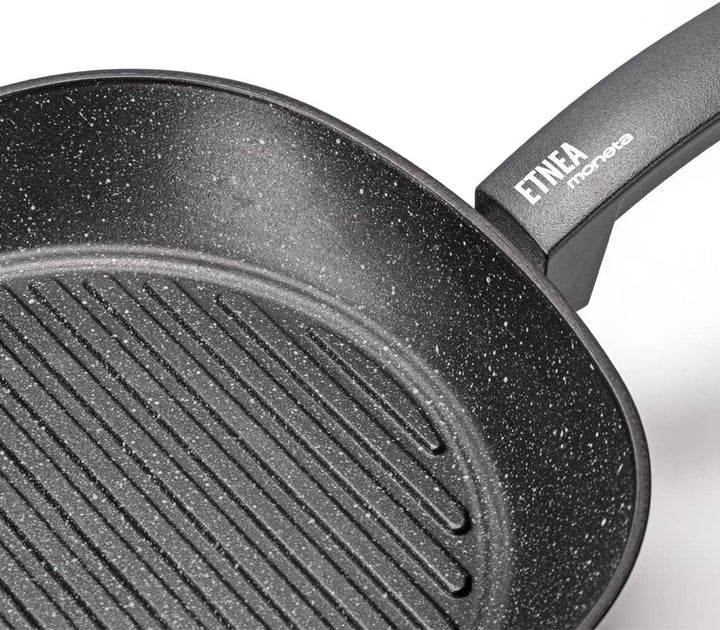 Moneta Etnea Evolution Grillpfanne 28 x 28 cm, auch für Induktion, 100% Made in Italy Induktion 28*2