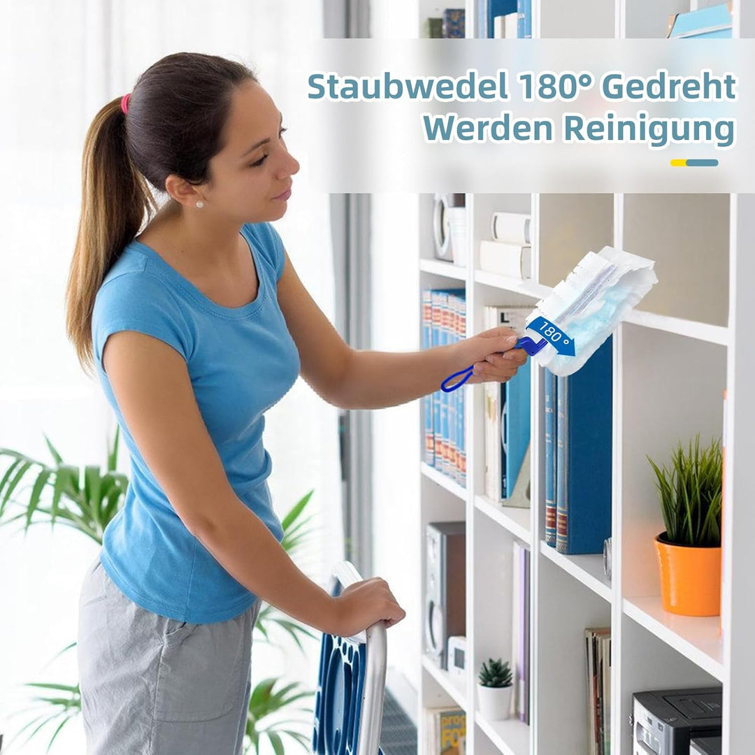 50 Stück Staubmagnet Nachfüllpack für Swiffer Staubmagnet, Einweg Staubwedel Starterset Aufsaugen St