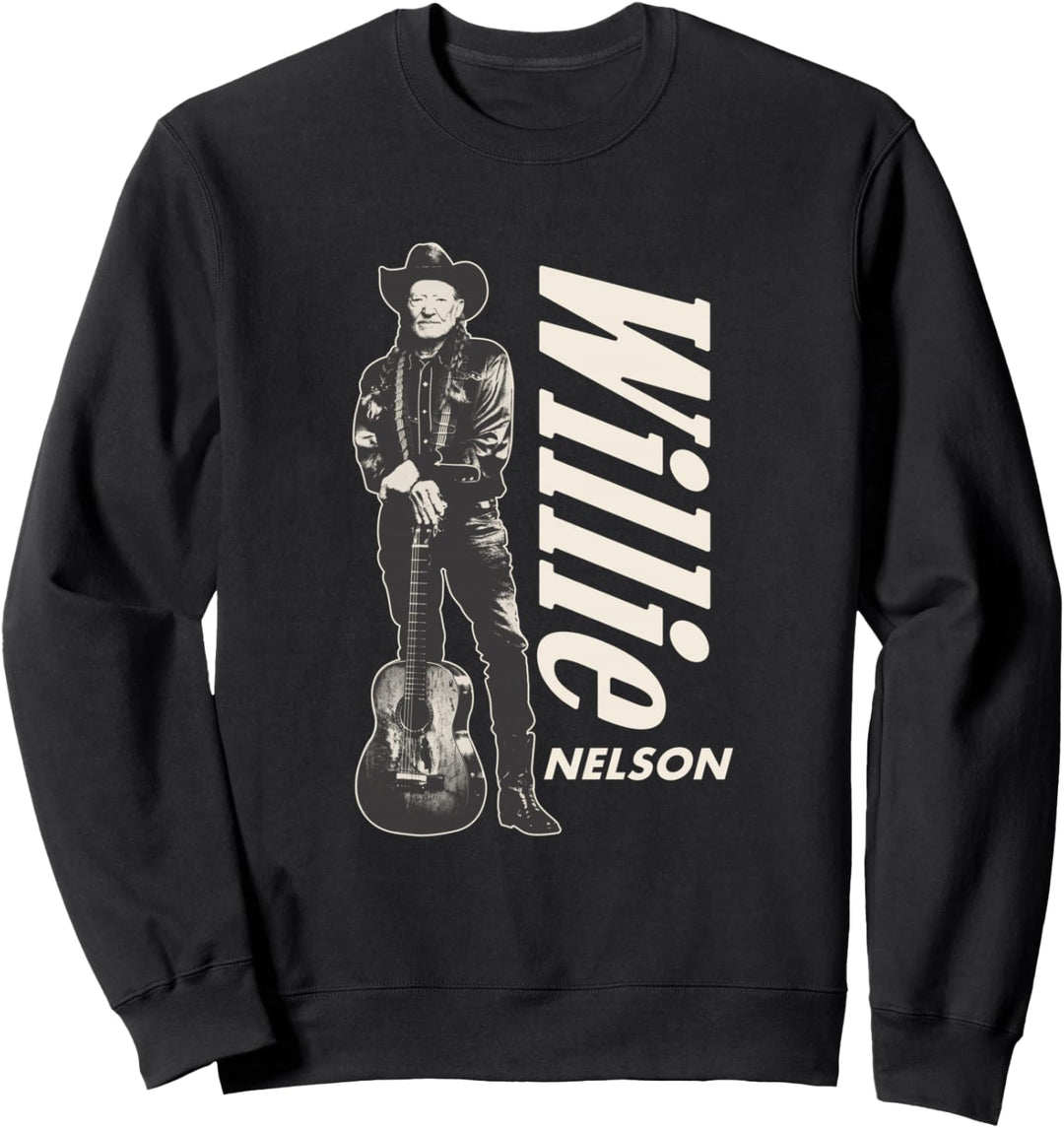 Offizielle Willie Nelson stehende Gitarre Sweatshirt