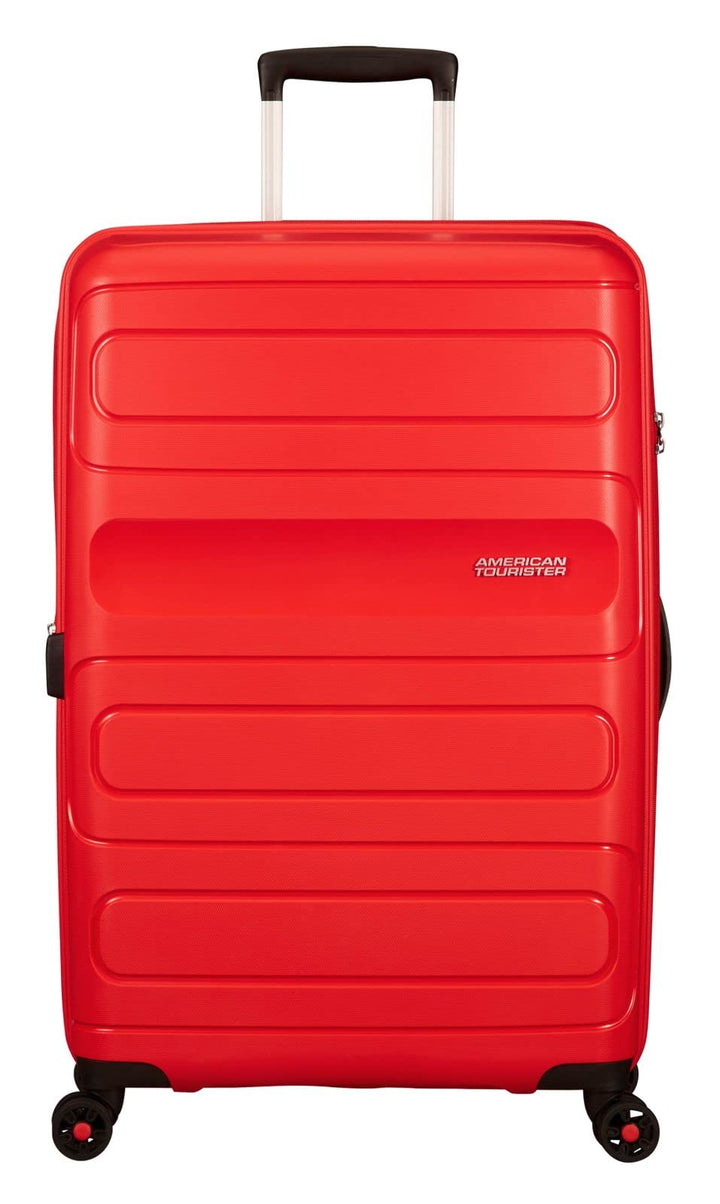 American Tourister Sunside Spinner 77 Erweiterbar, 4.5 KG, 106/118L, Rot (Sunset Red) Spinner L (77