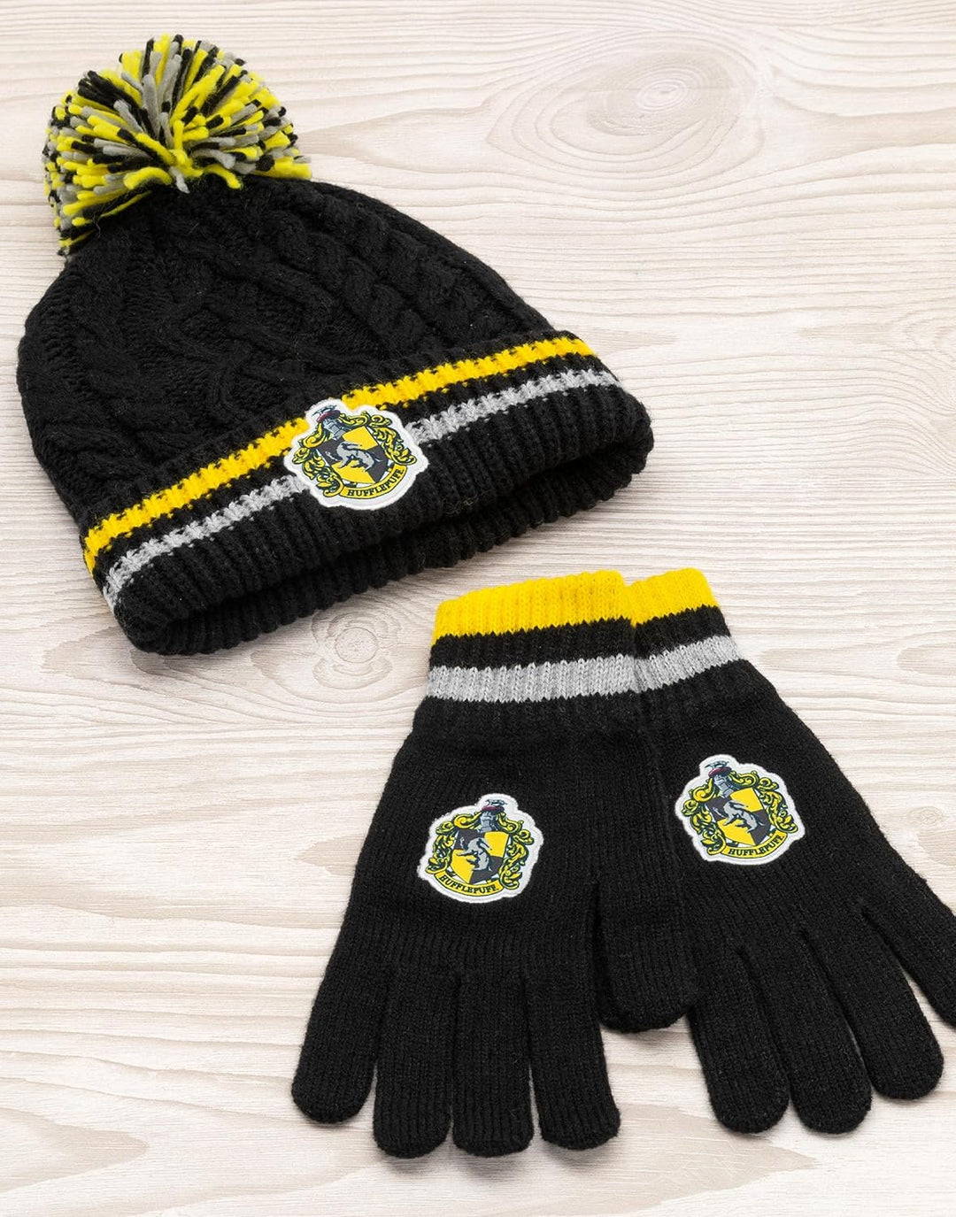 Harry Potter Hut und Handschuhe Set Erwachsene | Herren Damen Gryffindor Ravenclaw ODER Slytherin Hu