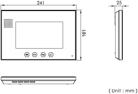 2 Draht Türsprechanlage Gegensprechanlage Video Bildspeicher mit 2x7'' LCD Monitor