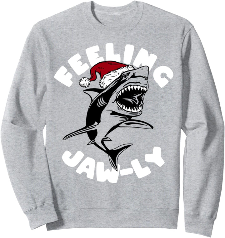 Feeling Jaw-ly Shark Christmas Sweatshirt