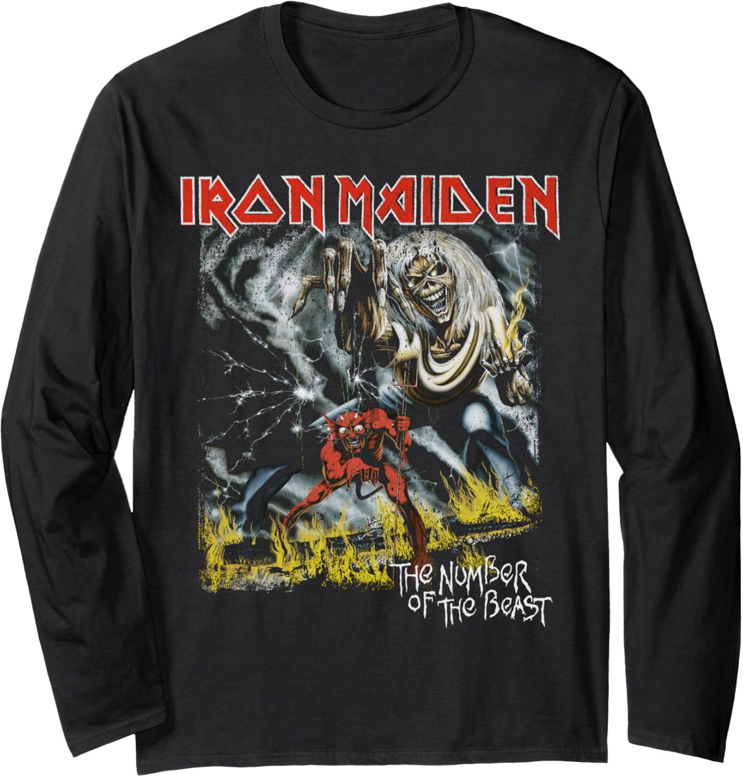 Iron Maiden - Eddie Number Of The Beast Langarmshirt