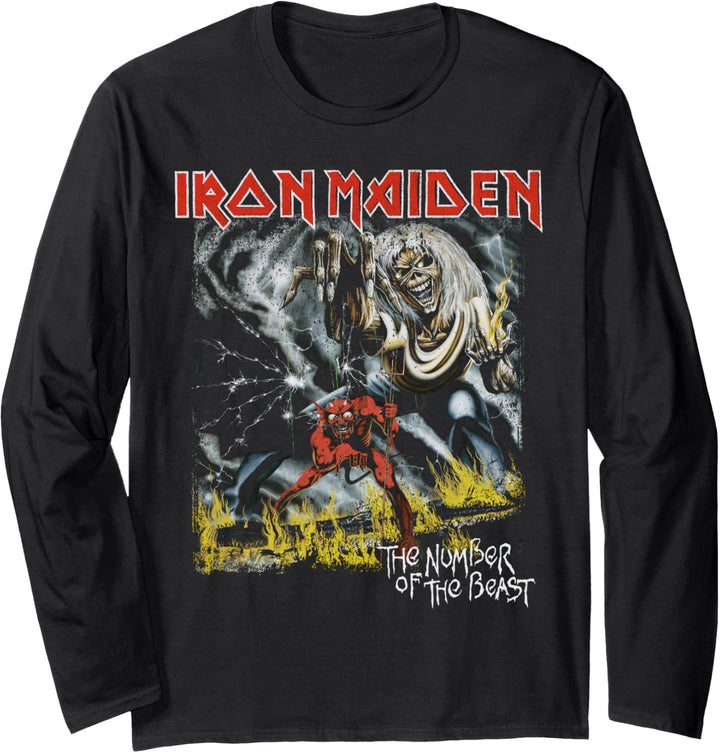 Iron Maiden - Eddie Number Of The Beast Langarmshirt
