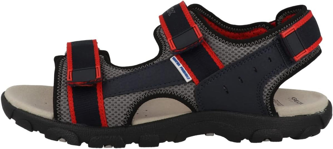 Geox Jungen Jr Strada Sandal, 31 EU Navy Red