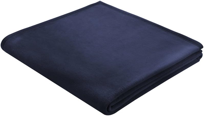 Biederlack Wohn- und Kuscheldecke, 100 % Baumwolle, Samtband-Einfassung, 150 x 200 cm, Gelb, Cotton