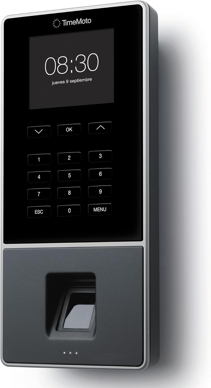 TimeMoto TM-626 - Zeiterfassungssystem mit Fingerabdruck- und RFID-Leser für bis zu 200 Benutzer - I