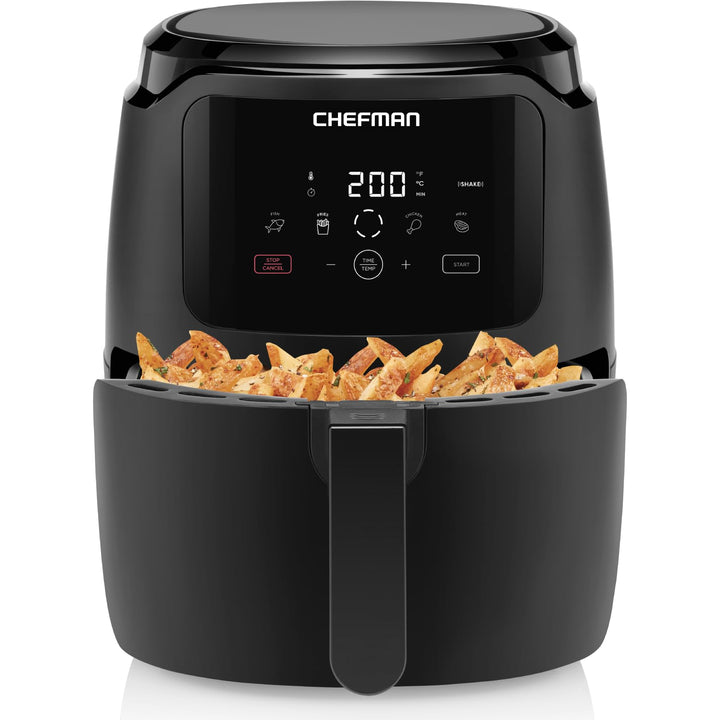 Chefman Digitale Heissluftfritteuse, 4.75 Liter Familiengrösse, One Touch Steuerung, Pommes, Hähnche