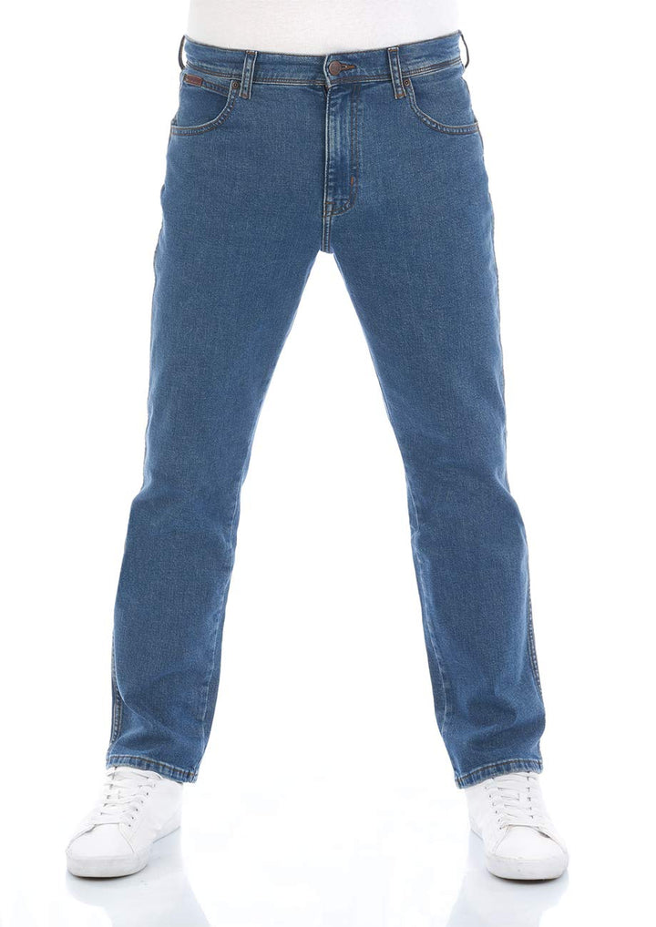 WRANGLER Herren Jeans Regular Fit Texas Stretch Hose Authentic Straight | Jeanshose Denim Baumwolle