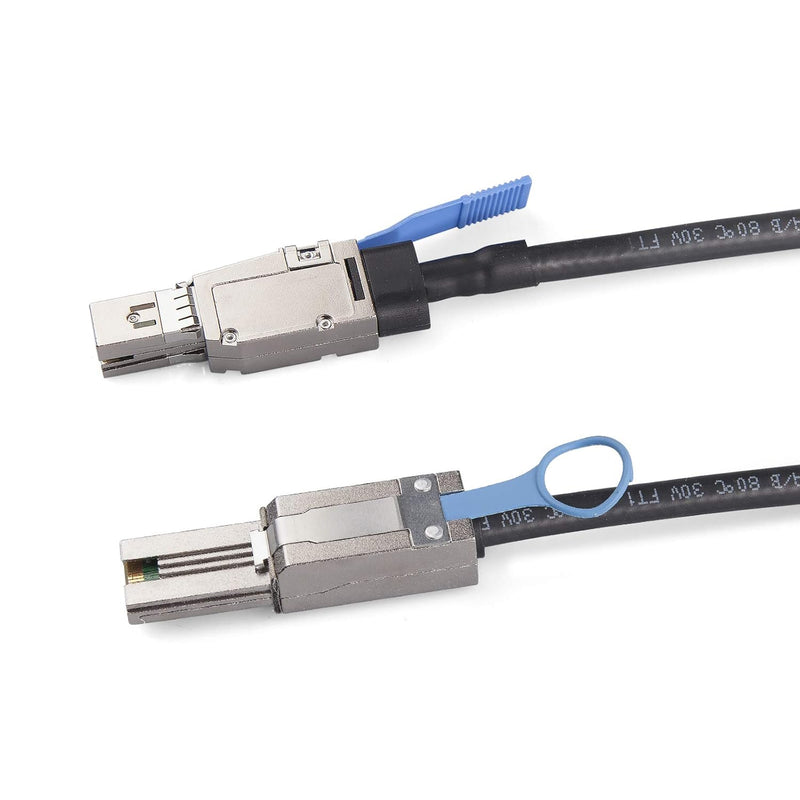 10Gtek® External Mini SAS HD SFF-8644 zu Mini SAS SFF-8088 Hybrid Kabel, 2-Meter(6.5-ft) 2m SFF-8644