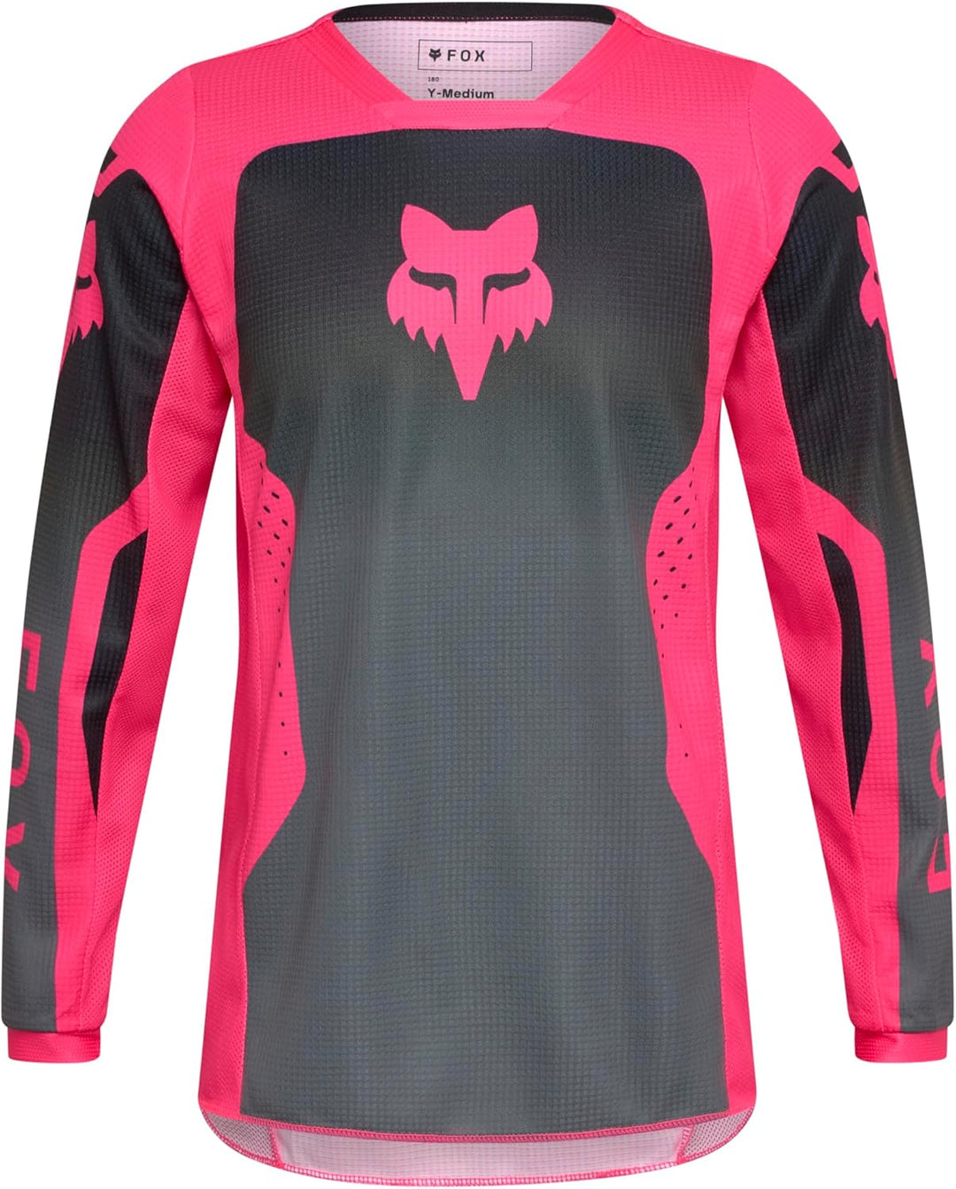 Fox Junior Girls 180 Shield Sweatshirt schwarz/pink YL L Schwarz, L Schwarz
