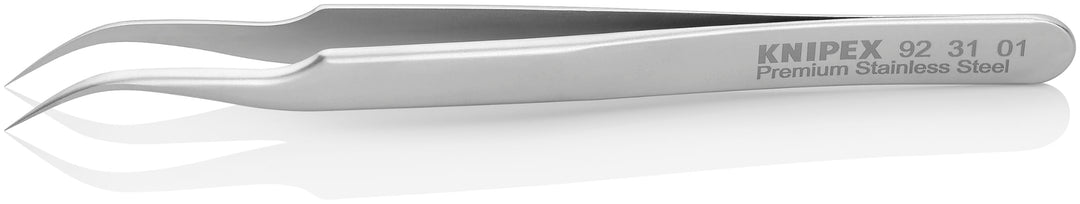 KNIPEX Präzisionspinzette Mattiert Glatt 120 mm, 92 31 01 0.16 mm Silber, 0.16 mm Silber