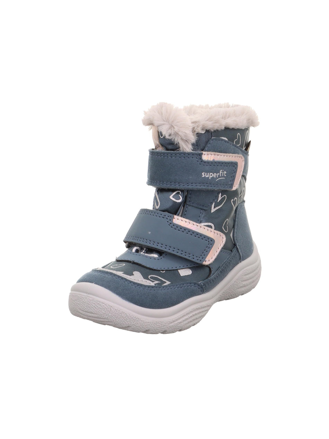 Superfit Mädchen CRYSTAL warm gefütterte Gore-Tex Schneestiefel 26 EU Weit Blau Silver 8020, 26 EU W
