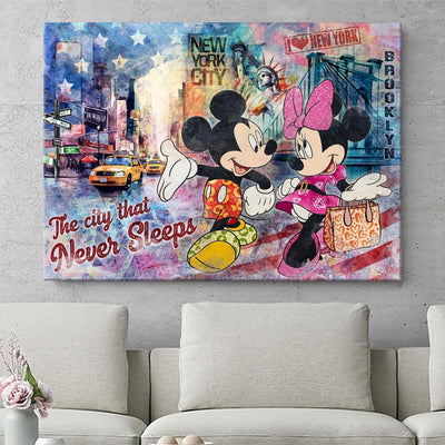 Artmazing | Mickey und Minnie Maus Bild | Mickey Maus Bild | Coole Wandbilder Wohnzimmer | Bild Minn