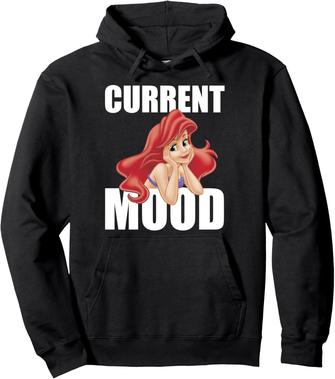 Disney The Little Mermaid Ariel Current Mood Text Pullover Hoodie