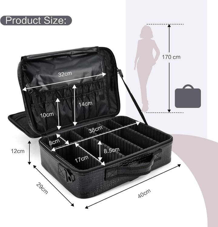 Kosmetiktasche Make up Tasche Gross Make up Koffer Kosmetikkoffer Schminktasche Schminkkoffer Make u