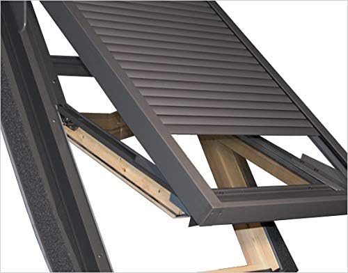 Dakea Aussenrollladen Für Balio C2A 55x72cm Holz Dachfenster Aussenrollladen elektrisch mit Steuerun