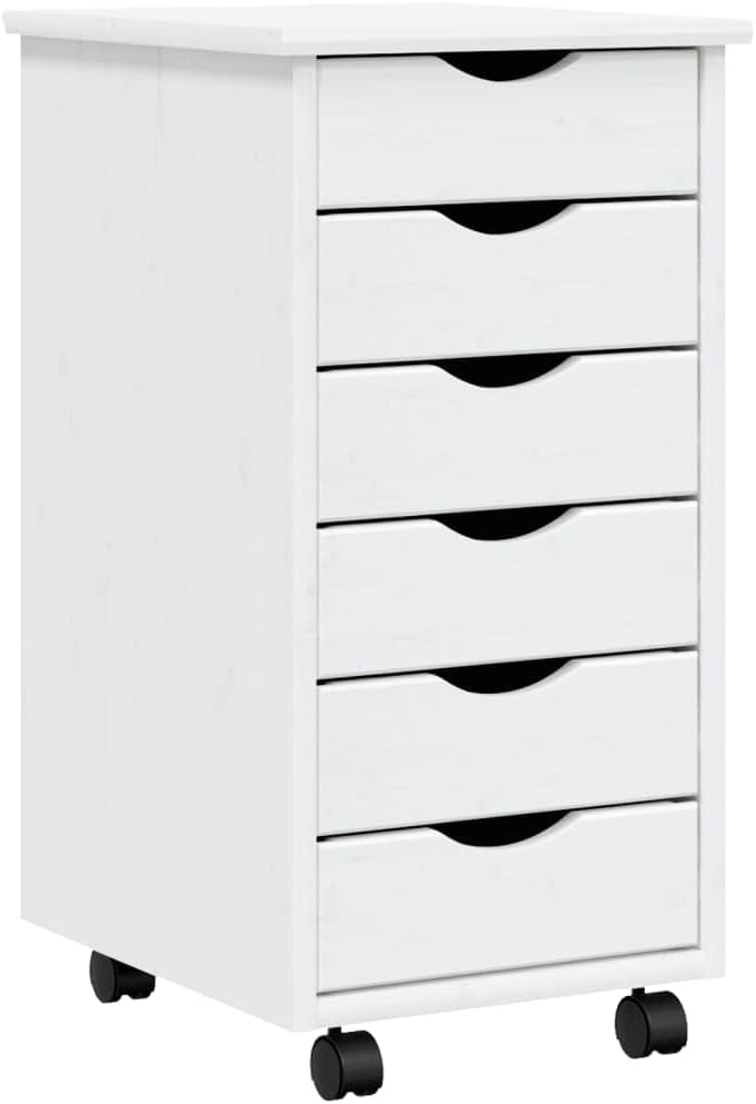 Tidyard Rollschrank mit Schubladen Rollcontainer Büroschrank Aktenschrank Bürocontainer Schrank Büro