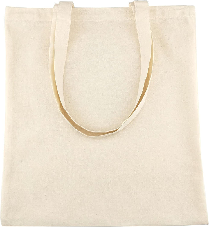 IDEA HOME-25 Stück Baumwolltasche 38x42cm- Jutebeutel Gross - Stoffbeutel Unbedruckt, Personalisieru