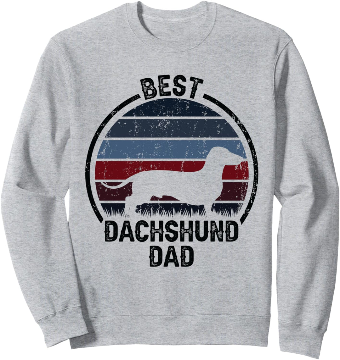 Best Dog Father Dad – Vintage-Dackel Sweatshirt