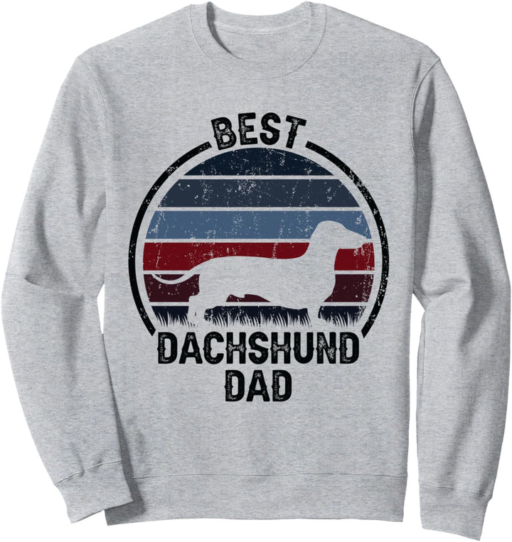Best Dog Father Dad – Vintage-Dackel Sweatshirt