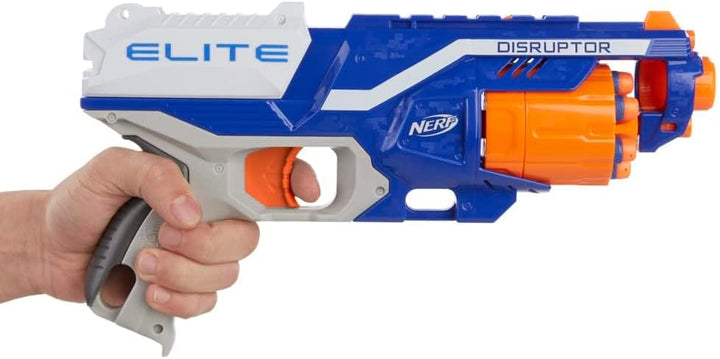 NERF Hasbro B9837EU40 B9837EU4 - N-Strike Elite Disruptor Spielzeugblaster, mit Trommelmagazin, 22.5