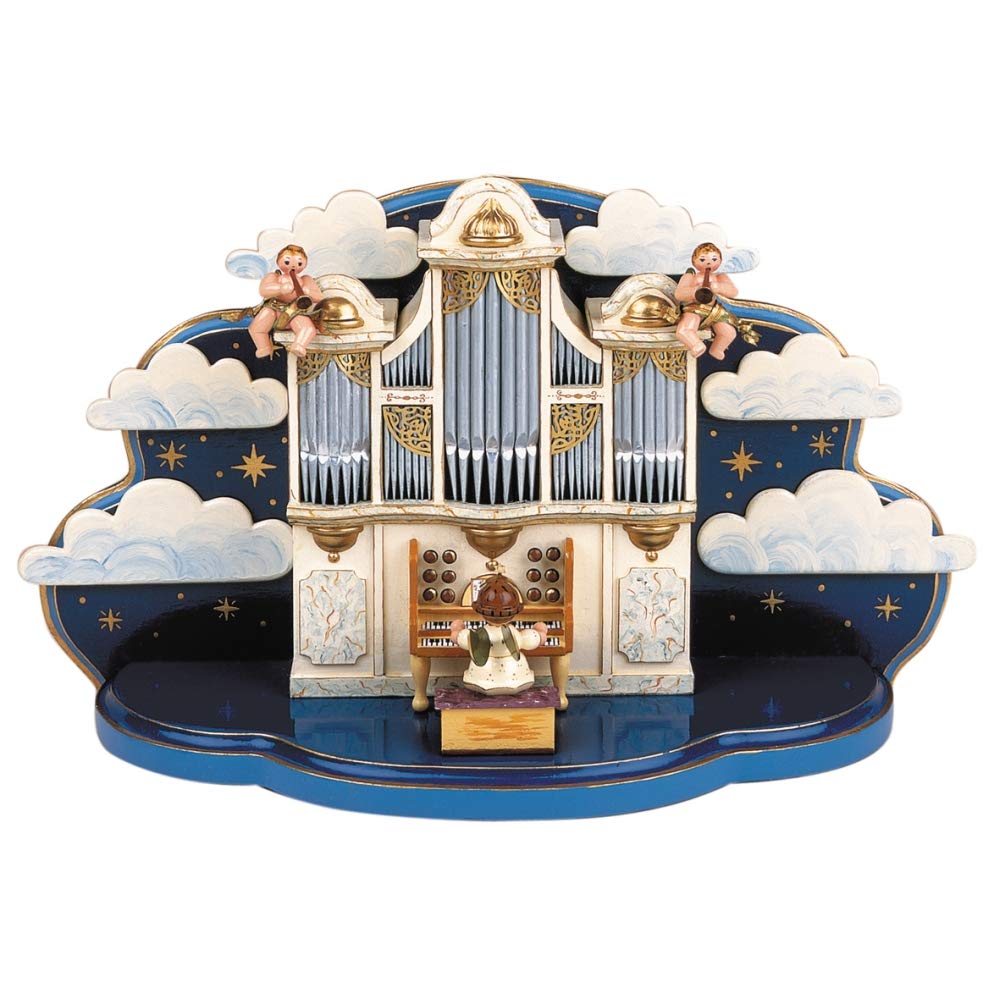 Hubrig Orgel mit kleiner Wolke ohne Musikwerk 36x13x21cm Erzgebirge