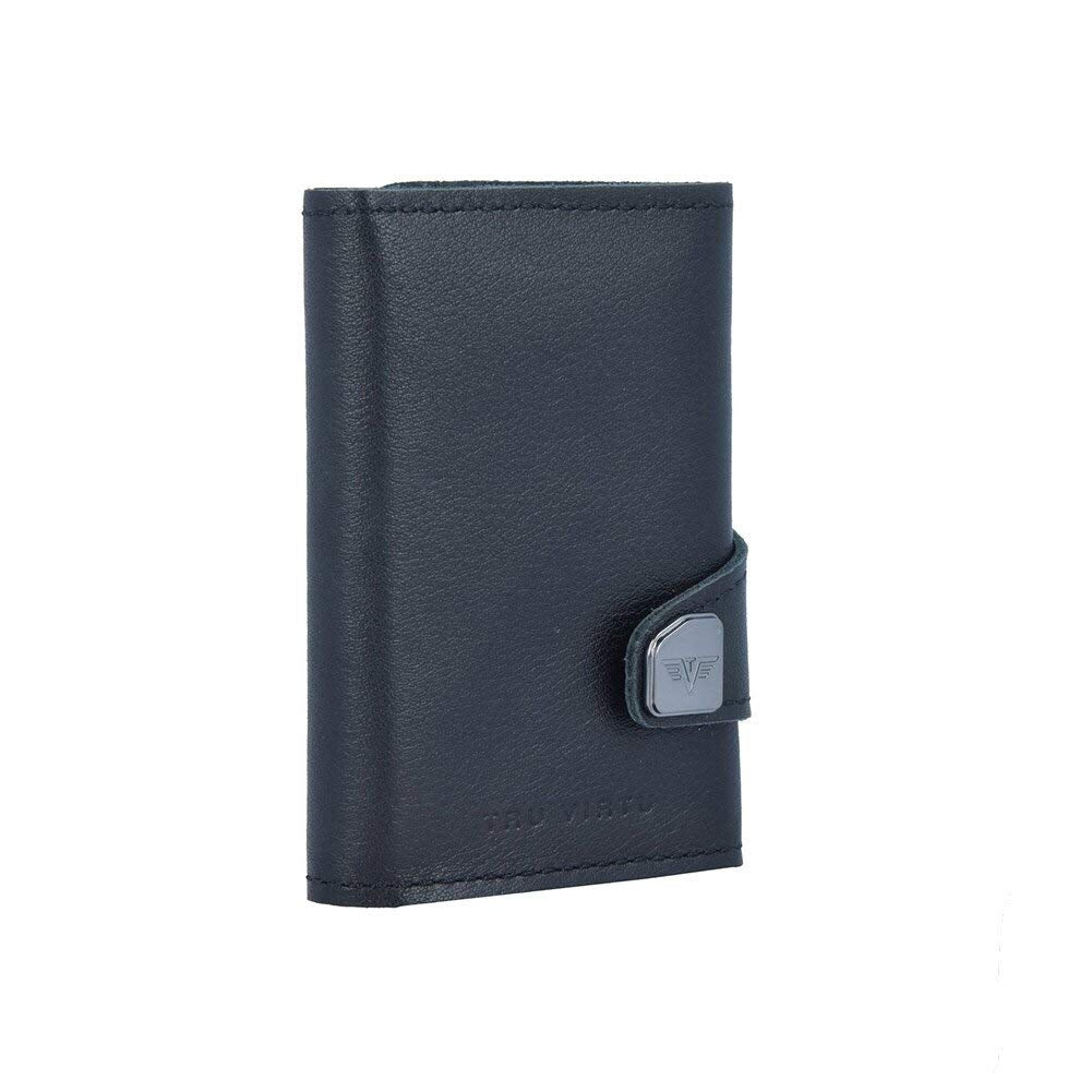 TRU VIRTU® Wallet Click & Slide Strap Edition Nappa Black/Black, Nappa Black/Black